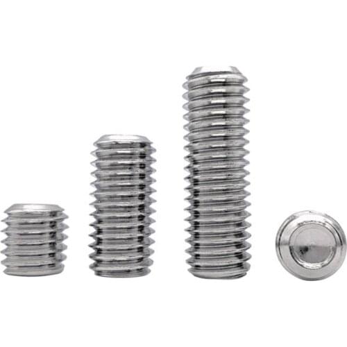 2pcs M16 stainless steel Allen concave end grups screws hex socket firm stop payment grup screw bolt DIN916 16mm-50mm length