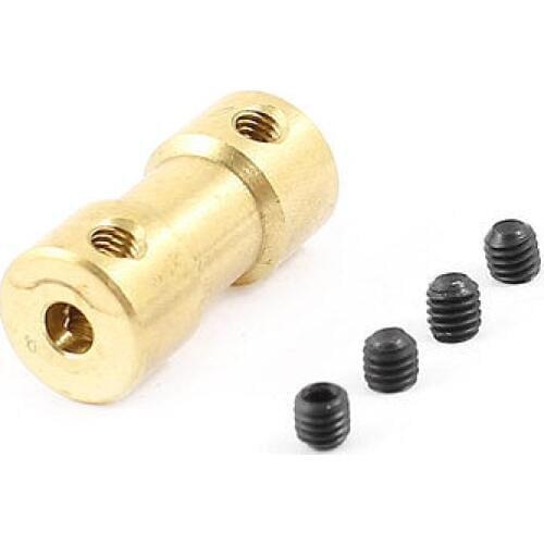 3mm x 4mm RC Model Toy Brass Motor Shaft Coupling Connector Adapter Joint