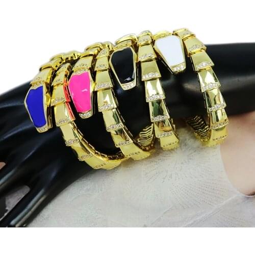 3Pcs Enamel Metal Bangle Gold Metal Bangle Bracelet Mix color enamel Gold color Women bangle Fashion 51427