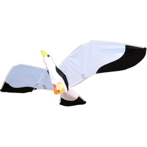3D Seagull Kite Single Line Flying Kites with Tail and Handle for Adult and Kid Outdoor Sport