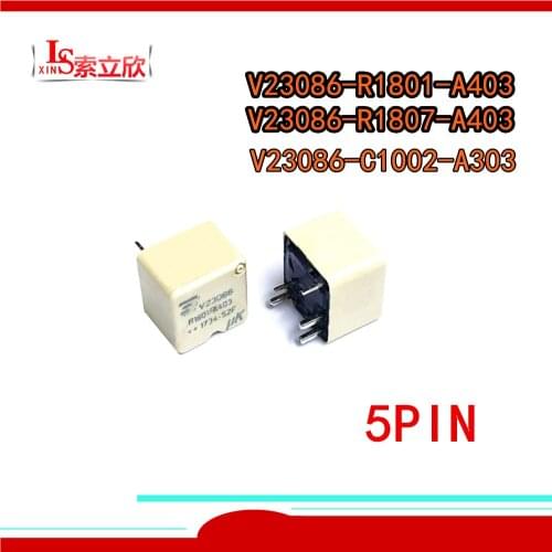5PCS/LOT 100%New relay V23086-C1002-A303 V23086 C1002 A303 V23086-R1801-A403 V23086-R1807-A403 V23086 R1801 A403 5PIN