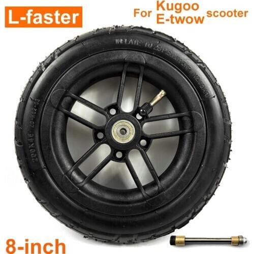8 Inch Inflated Wheel For E-twow S2 Scooter M6 Pneumatic Wheel With Inner Tube 8" Scooter Wheelchair Air Wheel Can Loading 100Kg