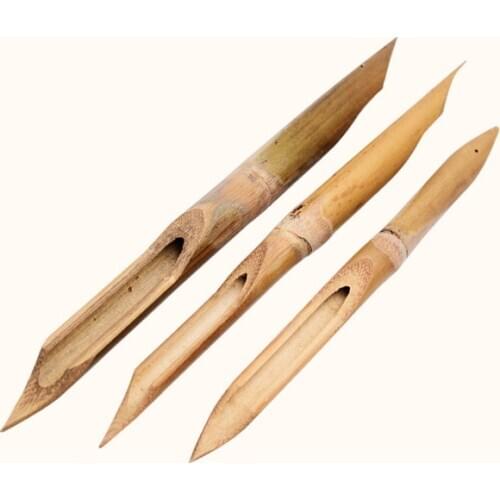 Bamboo Punch Pottery Tools Crafts Bottom Hole Potters Ceramic Clay Polymer Scraping Modelling Tool