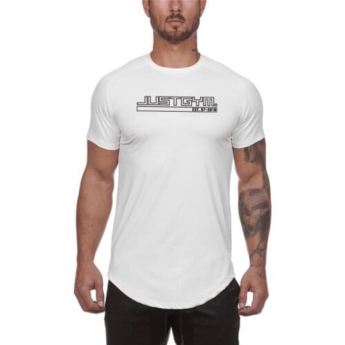 Brand Mens Sport Running T shirt Bodybuilding Fitness Men Tops Mesh Quick Dry Tight Tee Shirt Male Gym Short Sleeve Tshirt homme