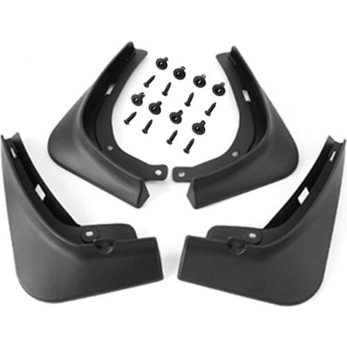 4Pcs Mud Flaps Modified Free Perforated Mudflaps Splash Guard Mudflap Mudguard Fender Front Rear For Tesla Model 3/Y Car Styling