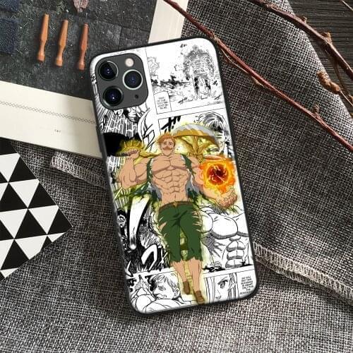 Escanor Seven Deadly Sins Anime Soft Silicone Glass Phone Case for IPhone SE 6s 7 8 Plus X Xr Xs 11 12 Mini Pro Max Samsung