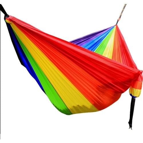 Outdoor Multicolor Hammock Portable Hammocks Hammocks Travel Hamaca Flyknit Hamak Nylon Hamaca Hamak Camping