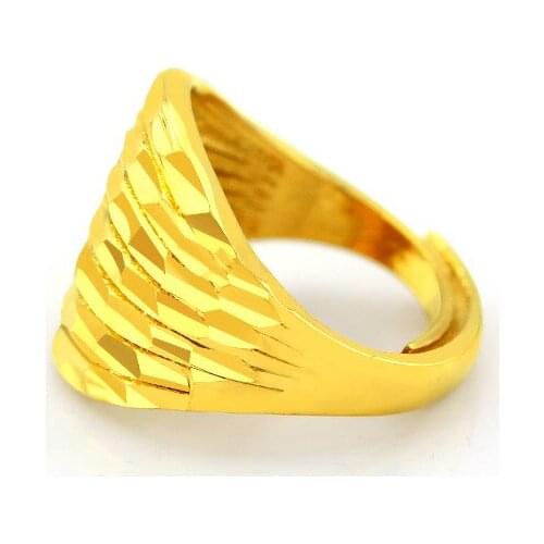Exquisite Womens Ring 14K Gold Adjustable Flower Rings for Men Lovers Wedding Engagement Anniversary Fine Jewelry Luxury Gifts