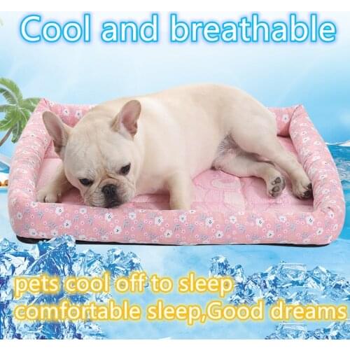 Summer Dog bed Cat Dog basket Pet supplies cushion Dog accessories Cat dog animal sleep sofa Dog supplies Cold dog Dropshipping