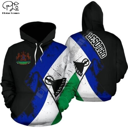 Men Women I love Lesotho print 3D Hoodies Funny lesotho flag Sweatshirt Fashion Hooded Long Sleeve zipper Pullover tshirt tee tracksuit