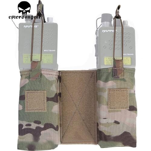 Emerson Tactical MBITR Radio Accessory Pouch Set EmersonGear M4 Magazine Pouch Mag Carrier Walkie Pocket Hook & Loop