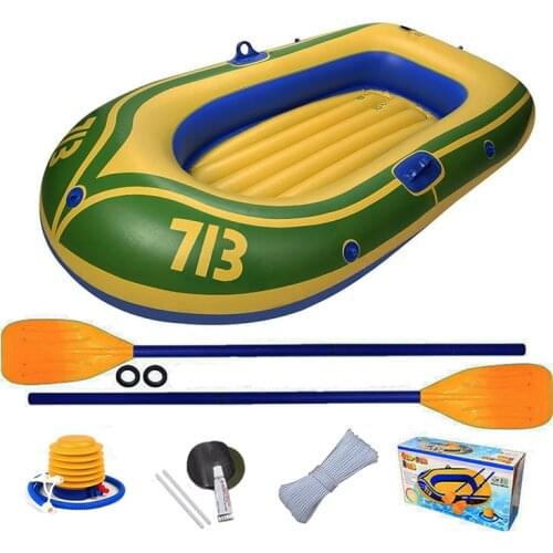 InflatableThickening PVC Inflatable Boat Raft River Lake Dinghy Boats Kayak Canoe Pump Drifting Fishing Rowing Air Boat and Oar