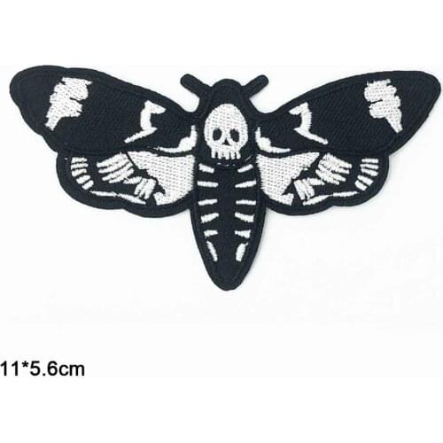 Animal Black White Butterfly Iron On Clothes Patches For Clothing Stickers Garment Wholesale