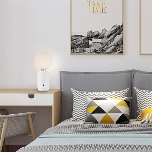 Modern Glass Ball Table Lamp Nightstand Lamp Study Table Lights for Living Room Reading Lamp Bedside Lamp Office decor Desk Lamp