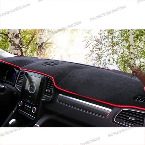 Polyester car dashboard non slip carpet anti Reflective pad for renault koleos 2016 2017 2018 2019 2020 2021 Samsung QM6 2022