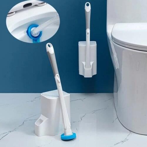 2021 new gray toilet brush long handle toilet cleaning brush tool household toilet disposable cleaning tool Bathroom Set