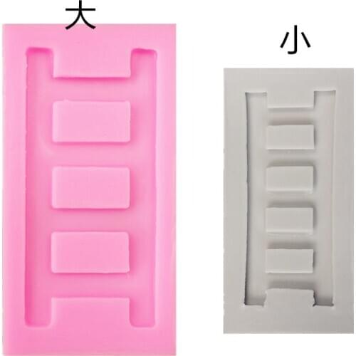 Fondant Silicone Mold Creative Stair Size Ladder Chocolate Cake Plug-in Baking Mold Cake Tools Cupcake