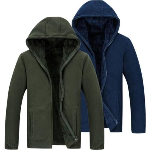 Hooded Hoodies Men Winter Casual Fleece Thicken Warm Coats Plus Velvet Sweatshirt Cardigan Hoody Size 8XL Hip Hop Street Hoodie