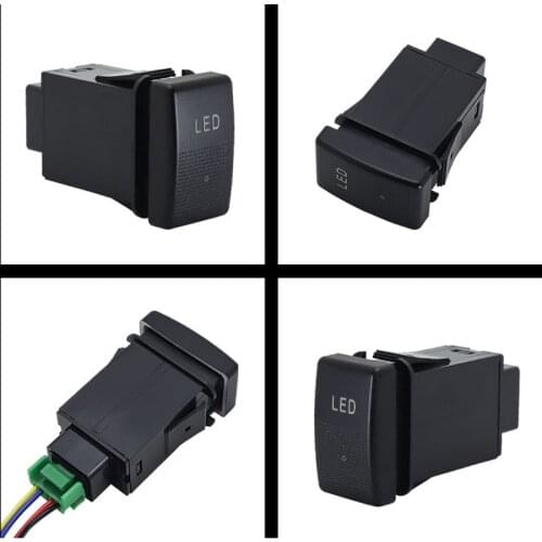 1PC power supply LED DRL fan Electronic dog After Fog Light Steering Sheel Switch Button for Great Wall Haval M6