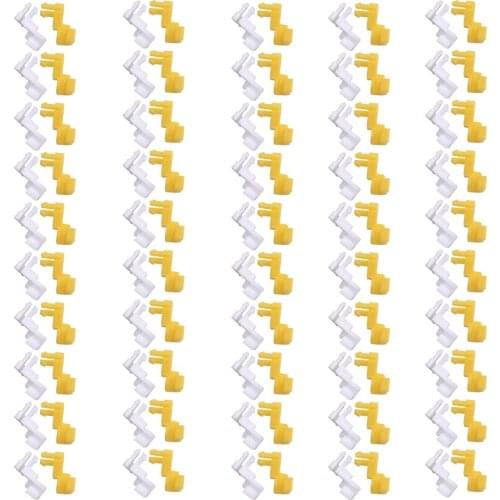 100 Pcs Front Door Handle Lock 5mm Rod End Clips Car Nylon Fit for Toyota Lexus 8.5mm Hole 69293-12060 69293-12050