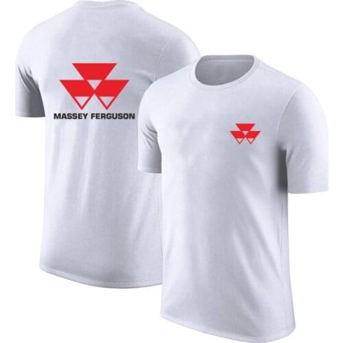 2021 Summer Brand Mans Short Sleeve Thin MASSEY FERGUSON Logo Print Custom Made Solid Color Leisure Trend Male Wild T-shirt Tops