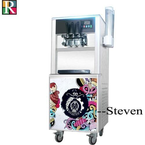22-35l/h commercial RL-888 3 flavor soft serve ice cream making machine ice cream maker machinefactory price