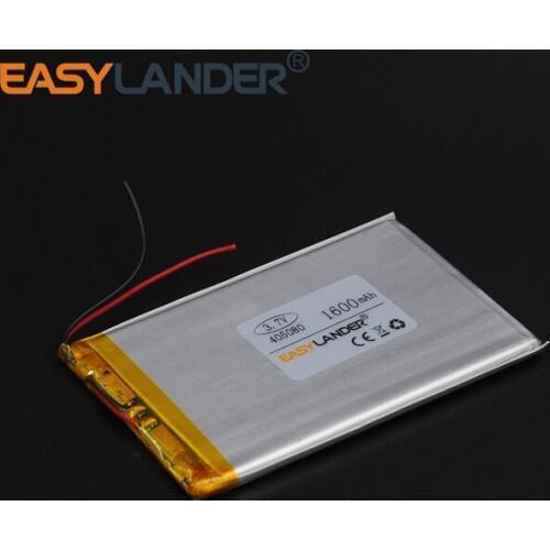405080 Polymer Lithium Li-ion 3.7V 1600mAh Battery For DIY Speaker Flash lighting GPS Tracking Tablet Pc MID E-book