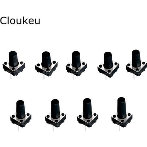 50Pcs 6*6*12mm Middle 2Pin Touch switch 6x6x12 Micro button switch