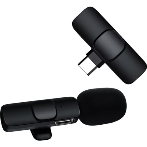 Mini Wireless Lavalier Microphone Portable Mic For iPhone Android Phone Youtubers Facebook Live Broadcast