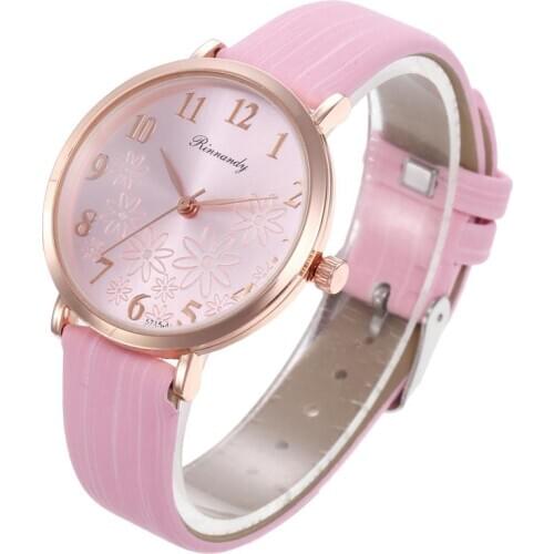 Number Simple Dial Design Women Fashion Watches Qualities Retro Ladies Wristwatches Casual Leather Female Watch Montre Femme