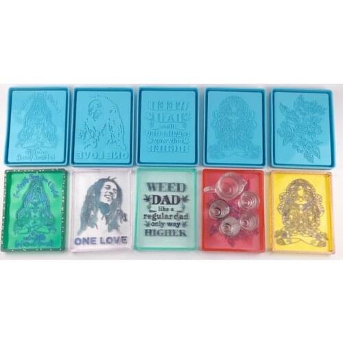 Rolling Tray Epoxy Resin Mold Jewelry Storage Holder Silicone Mould DIY Crafts Serving Plate Home Decorations Casting Tools