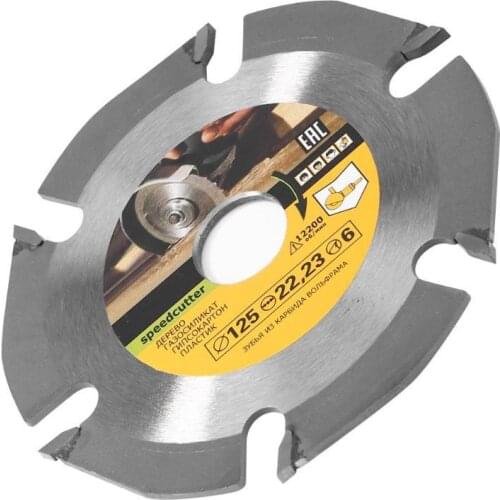 125mm Circular Saw Blade Cemented Carbide Tipped Wood Cutting Disc 6 Teeth Woodworking Accessories for Angle Grinders
