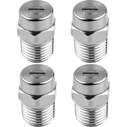 Hot YO-4 Pcs Pressure Washer Surface Cleaner Nozzle Replacement Thread Type Spray Nozzle to Water Broom and Undercarriage Cleane