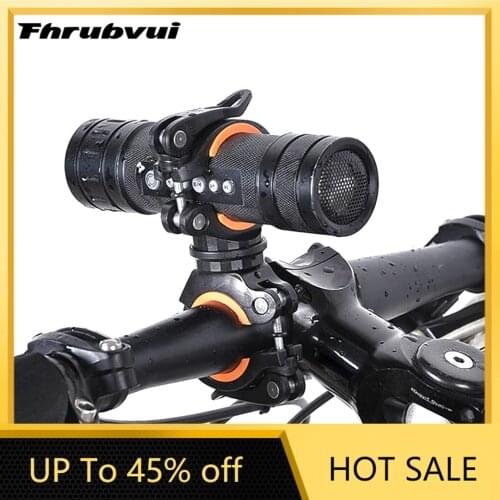 360 Degree Bicycle Light Bracket Bike Lamp Holder LED Torch Headlight Pump Stand Quick Release Mount Rotating