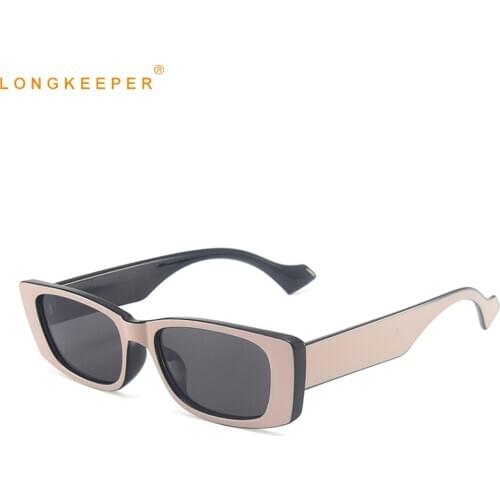 Fashion Small Rectangle Sunglasses Women 2021 Luxury Brand Vintage Square Sun Glasses Men Eyewear Lunettes De Soleil Femme