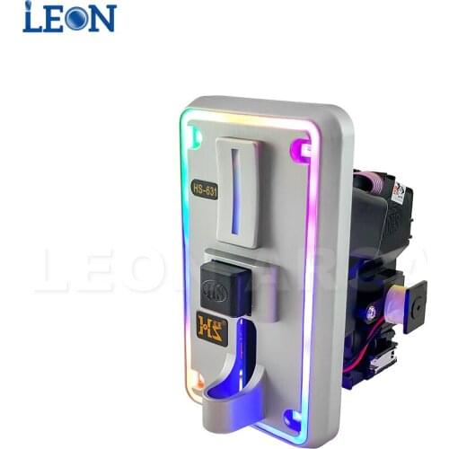Multi Coin Acceptor Electronic Roll Down Coin Acceptor LED Selector Mechanism Vending Machine Mech Arcade Accessories