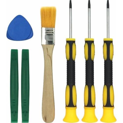 T6 T8 T10 Screwdriver Set and Open Pry Tool with Cleaning Brush for Xbox One Xbox 360 and for PS4 Controllers
