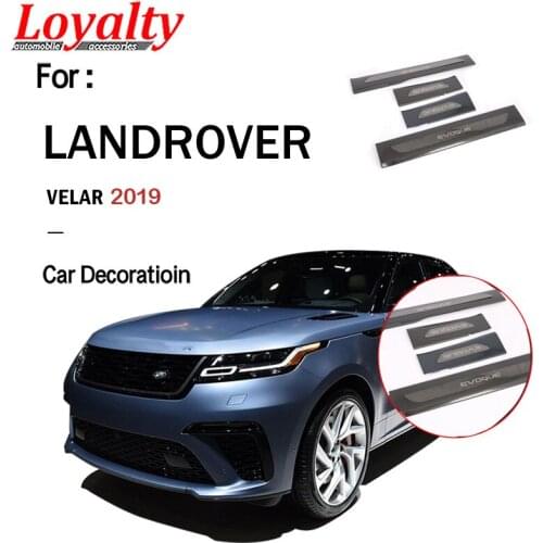 Loyalty For Land Rover Velar 2019 Stainless Steel ABS Door Sill Scuff Plate Threshold Cover Trim Car Styling Auto Accessories