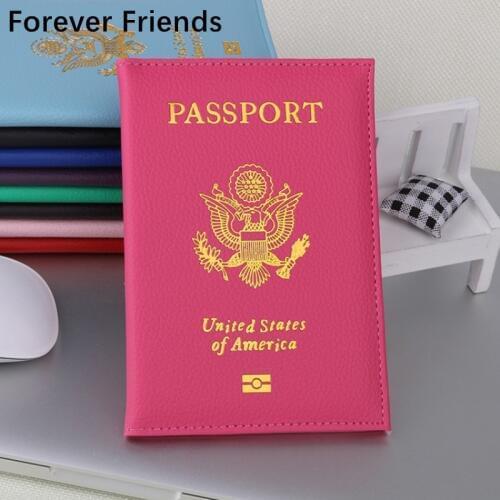 The United States Passport Holder Cover PU Leather ID Card Fashion Travel s passport Covers passport for America