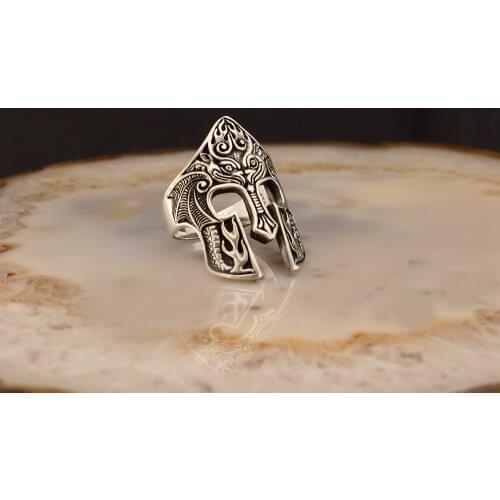 Thumb Ring 925 Sterling Silver for Men Jewelry Fashion Vintage Gift Onyx Aqeq Mens Rings All Size