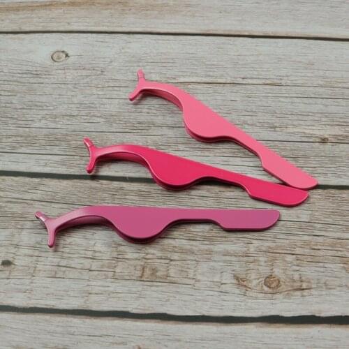 1PC Stainless Eyelash Tweezers False Eyelashes Magnetic Tweezer False Eyelash Remove Clip Clamp Fake Eye Lashes Makeup Tools