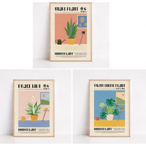 Peace Lily Plant Poster, Houseplant Print, Botanical Wall Art, Exhibition Poster, Plant Lover, Nature lover, Birthday Housewarm