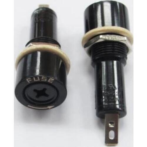 R3-22A 6*30mm 10A 250V Black Fuse Holder x 100pcs