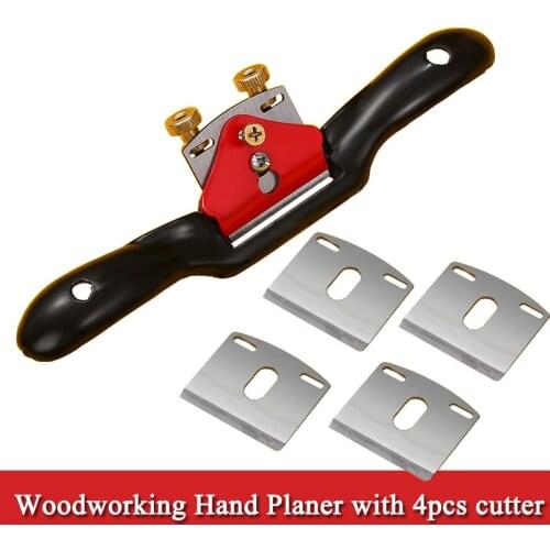 Adjustable Plane Spokeshave Woodworking Hand Planer Trimming Hand Tools Deburring with Screw Wood Hand Cutting Edge Chisel Tool