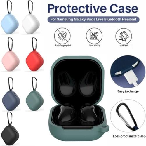 Silicone Earphone Case For Samsung Galaxy Buds Live/Pro Case Shell Accessories Anti-drop Shockproof Soft Protector Fro Buds Pro