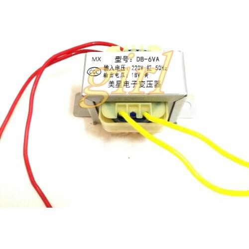 Power transformer EI4125 DB-6VA 6W 220V to 18V 0.3A AC AC18V isolated copper