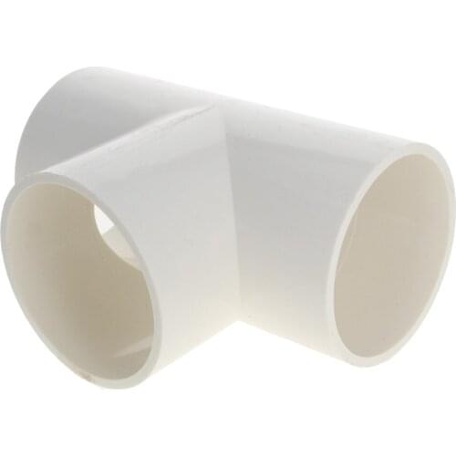White PVC Three-dimensional 3 way 20/25/32/40/50mm PipeFitting Reducing Barbed Kitchen Gardening Tap Connect Accessories