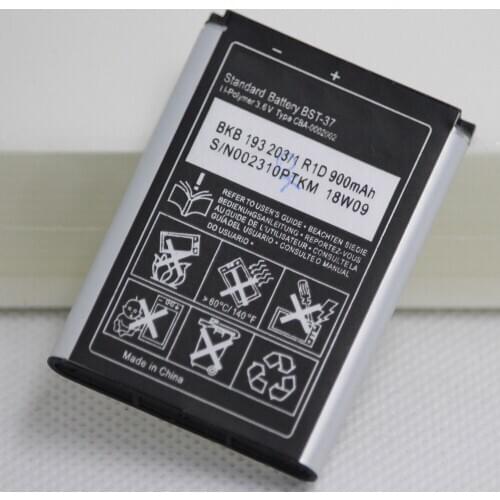 20pcs/lot 900mAh BST-37 / BST37 Replacement Battery For D750 D750i J100i J210i J220a J220c J220i J230c J230i K310a K310c K310i