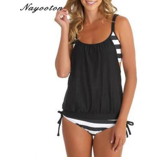 Two Piece Suits Tankini 2019 Push Up New Swimwear Brazilian Women Swimsuit Sexy Halter Top Bathing Suit Vintage Swimming Suits