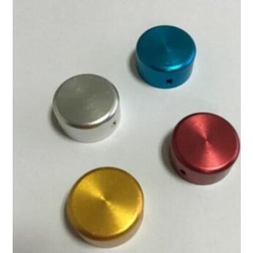 1 pcs stomp box pedal switcher aluminum alloys protection cap for guitar effects rubber protection inside